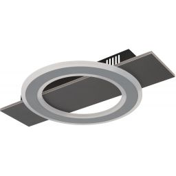 Globo Lighting Jayden lampa podsufitowa 1x18 W biała-czarna-szara 48034-18