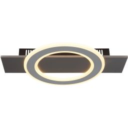 Globo Lighting Jayden lampa podsufitowa 1x18 W biała-czarna-szara 48034-18