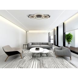 Globo Lighting Jayden lampa podsufitowa 1x50 W biała-czarna 48034-50