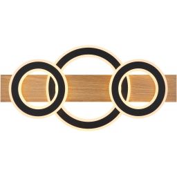 Globo Lighting Jayden lampa podsufitowa 1x50 W biała-czarna-drewno 48038-50