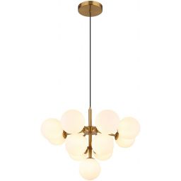 Globo Lighting Grappy lampa wisząca 13x5 W biała-złota 56143-13G