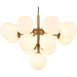 Globo Lighting Grappy lampa wisząca 13x5 W biała-złota 56143-13G