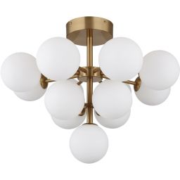 Globo Lighting Grappy lampa podsufitowa 13x5 W biała-złota 56143-13GD