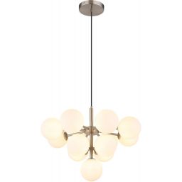 Globo Lighting Grappy lampa wisząca 13x13 W nikiel-biała 56143-13N