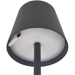 Globo Lighting Vannie lampa stołowa 1x3 W biała-czarna 58438G