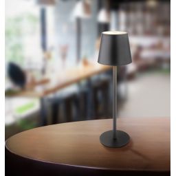Globo Lighting Vannie lampa stołowa 1x3 W biała-czarna 58438G