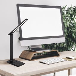 Globo Lighting Brighton lampa biurkowa 1x5 W biała-czarna 58439S