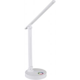 Globo Lighting Geraldo lampa biurkowa 1x5+1x2 W biała 58445W