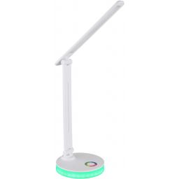 Globo Lighting Geraldo lampa biurkowa 1x5+1x2 W biała 58445W