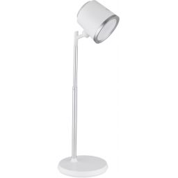 Globo Lighting Meeya lampa biurkowa 1x6 W biała-srebrna 58454W