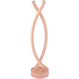 Globo Lighting Hela lampa stołowa 1x1 W biała-koralowa 58457P