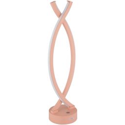 Globo Lighting Hela lampa stołowa 1x1 W biała-koralowa 58457P