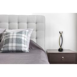 Globo Lighting Hela lampa stołowa 1x1 W biała-czarna 58457S