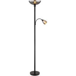 Globo Lighting Blade lampa stojąca 1x60+1x40 W czarna 58903
