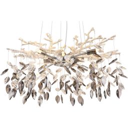 Globo Lighting Danna lampa wisząca 8x8 W chrom-przydymiona 64133-8