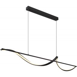 Globo Lighting Violino lampa wisząca 1x24 W czarna 67207-24