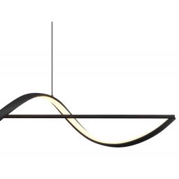 Globo Lighting Violino lampa wisząca 1x24 W czarna 67207-24