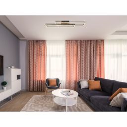 Globo Lighting Dakari lampa podsufitowa 1x30 W czarna-drewno 67208-30