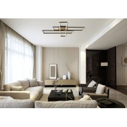 Globo Lighting Dakari lampa podsufitowa 1x40 W czarna-drewno 67208-40