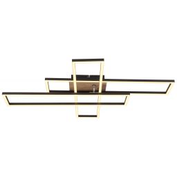 Globo Lighting Dakari lampa podsufitowa 1x40 W czarna-drewno 67208-40