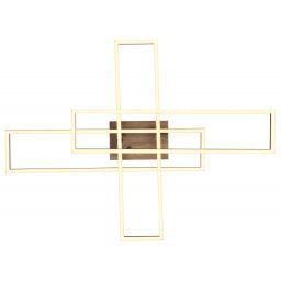 Globo Lighting Dakari lampa podsufitowa 1x40 W czarna-drewno 67208-40