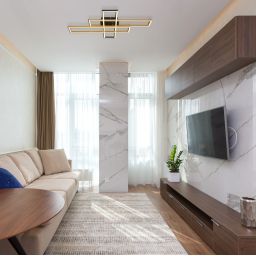 Globo Lighting Dakari lampa podsufitowa 1x40 W czarna-złota 67208-40G