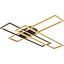 Globo Lighting Dakari lampa podsufitowa 1x40 W czarna-złota 67208-40G