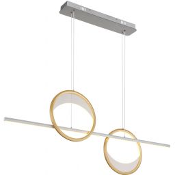 Globo Lighting Umbra lampa wisząca 1x40 W biała-złota-srebrna 67333-40H