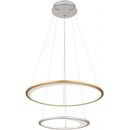 Globo Lighting Umbra lampa wisząca 1x40 W biała-złota-srebrna 67333-44H
