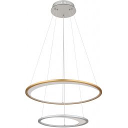 Globo Lighting Umbra lampa wisząca 1x40 W biała-złota-srebrna 67333-44H