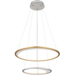 Globo Lighting Umbra lampa wisząca 1x40 W biała-złota-srebrna 67333-44H