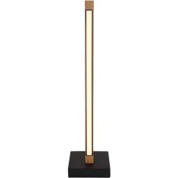 Globo Lighting Starla lampa stołowa 1x8 W czarna-drewno 67849T