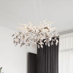 Globo Lighting Danna lampa wisząca 8x8 W chrom-przydymiona 64133-8