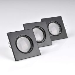 Goldlux Olin lampa do zabudowy 1x8 W czarna 305879