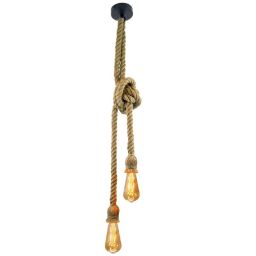 Goldlux Rope lampa wisząca 2x12 W beżowa 307613