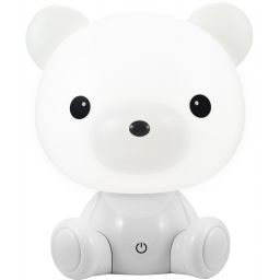 Goldlux Miś lampka nocna dziecięca 1x2,5 W biała 308221