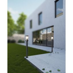 Goldlux Fiord lampa stojąca zewnętrzna 1x10 W czarna 312327