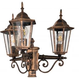 Goldlux Liguria lampa stojąca zewnętrzna 3x20 W patyna 313430