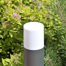 Goldlux Dallas lampa stojąca zewnętrzna 1x12 W biała-grafitowa 315984