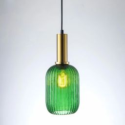 Goldlux Suffolk lampa wisząca 1x20 W zielona 317377