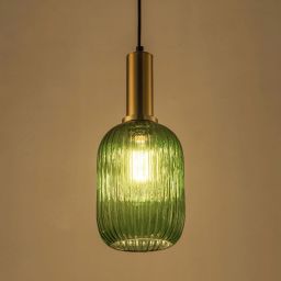 Goldlux Suffolk lampa wisząca 1x20 W zielona 317377