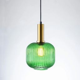 Goldlux Cumbria lampa wisząca 1x20 W zielona 317414