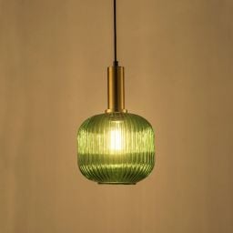 Goldlux Cumbria lampa wisząca 1x20 W zielona 317414