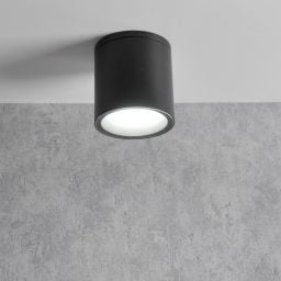 Goldlux Ohio lampa podsufitowa zewnętrzna 1x10 W czarna 320056