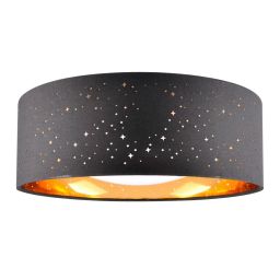 Goldlux Tuluza plafon 1x18 W czarny 323088