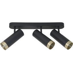 Goldlux Fado lampa podsufitowa 3x10 W czarna 326003