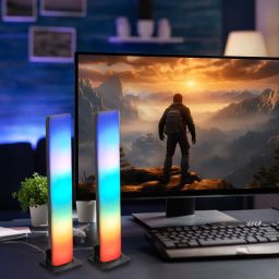 Goldlux Gamer RGB lampka RGB 1x5 W czarna 326591