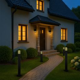 Goldlux Kuusamo lampa stojąca zewnętrzna 1x20 W grafitowa 329363