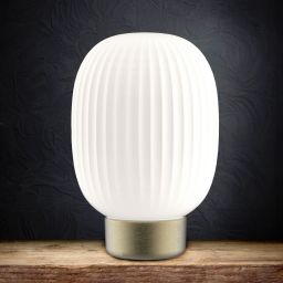 Goldlux Led Latte lampa stojąca 1x1,8 W biała-złota 329837