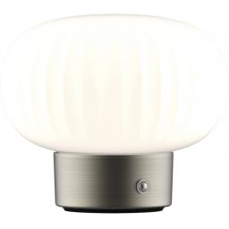 Goldlux Led Latte lampa stołowa 1x1,8 W biała-srebrna 329844